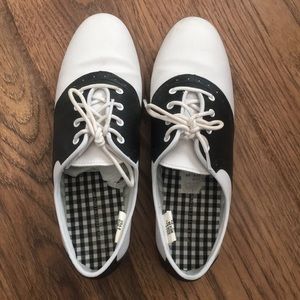 Black and White Saddle Shoes